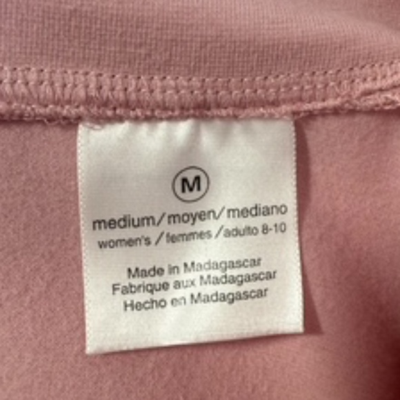 Danskin Full Front Zip Side Pockets Pink Warmup Jacket Size M - Picture 7 of 8